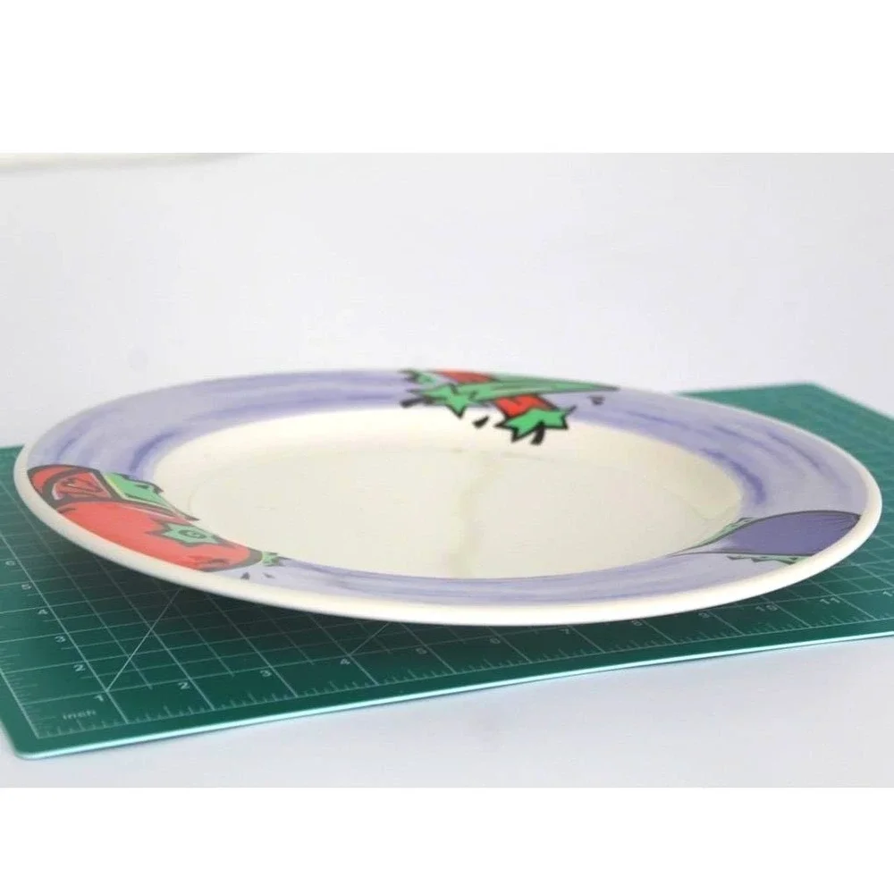 Syracuse‎ China Vegetable Pattern Dinner Plate Ceramic Lavender 12